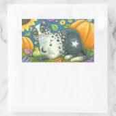 MILKYWAY Halloween Folk Art CAT STICKERS Sheet (Tasche)