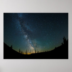 Milkyway nachts poster