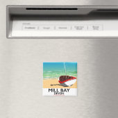 Mill Bay Devon Bahnplakat Magnet (In Situ (Geschirrspüler))