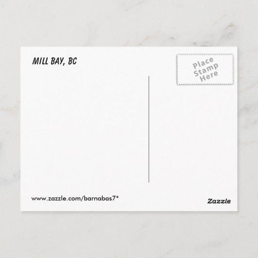 Mill Bay Postkarte (Rückseite)