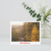 Mill Brook Herbst, Berkshires Stream Postkarte (Stehend Vorderseite)