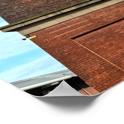 Mill Chimney, Preston, England, Vereinigtes Königr Poster (Ecke)