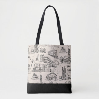 Mill City Toile Black/Cream Tasche