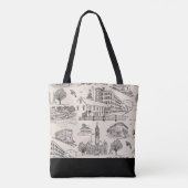 Mill City Toile Black/Cream Tasche (Rückseite)