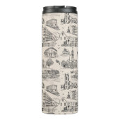 Mill City Toile Black/Cream Thermosbecher (Rückseite)