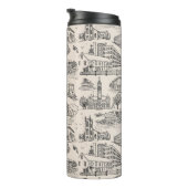 Mill City Toile Black/Cream Thermosbecher (Nach rechts gedreht)