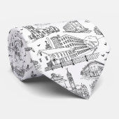 Mill City Toile Krawatte (Gerollt)