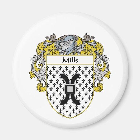 Mill Coat of Arms (Mantled) Magnet (Vorne)