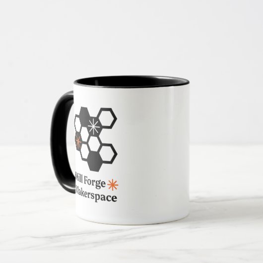 Mill Forge Makerspace Tasse (Vorderseite Links)