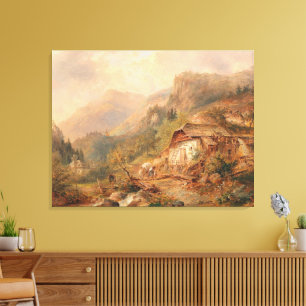 Mill in der Nähe von Steierling, Oberösterreich, E Leinwanddruck