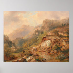 Mill in der Nähe von Steierling, Oberösterreich, E Poster
