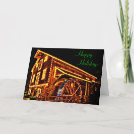 Mill in Lights Holiday Card Feiertagskarte