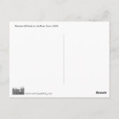 Mill lock, Harlow, Essex Postkarte (Rückseite)