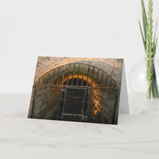 "Mill Ruins Night Tunnel" Hallowe'en card Karte