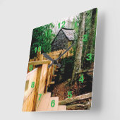 Mill Scene Clock Quadratische Wanduhr (Winkel)