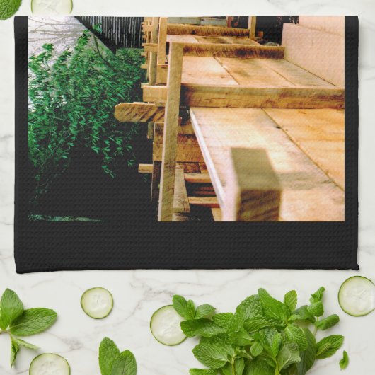 Mill Scene Geschirrtuch (Gefaltet)