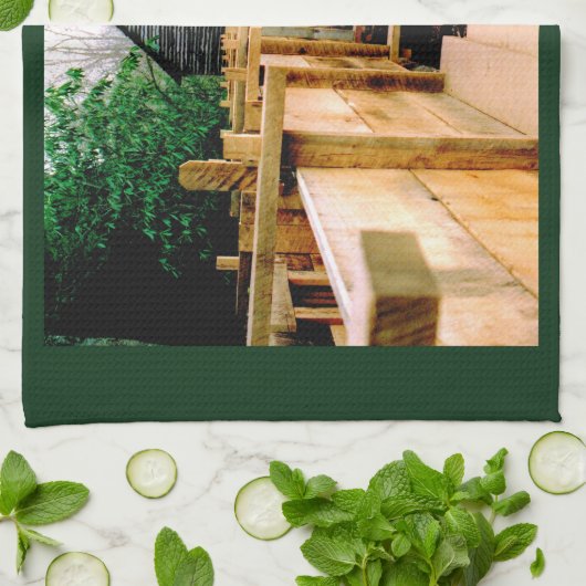 Mill Scene Geschirrtuch (Gefaltet)