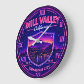 Mill Valley California Große Wanduhr (Winkel)