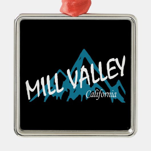 Mill Valley California Ornament Aus Metall (Vorne)