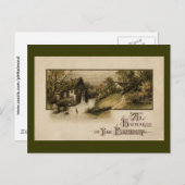 Mill Waterwheel Vintag Geburtstag Postkarte (Vorne/Hinten)