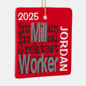 Mill Worker Extraordinaire CUSTOM Keramikornament (Rechts)