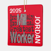Mill Worker Extraordinaire CUSTOM Keramikornament (Links)