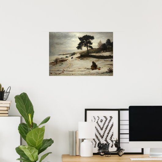 Millais - Blasen Sie Ihr Winter Wind Poster (Heimbüro)