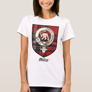 Millar Clan-Wappen-AbzeichenTartan T-Shirt