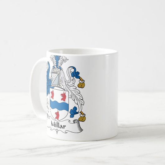 Millar Familienwappen Kaffeetasse (Vorderseite Links)