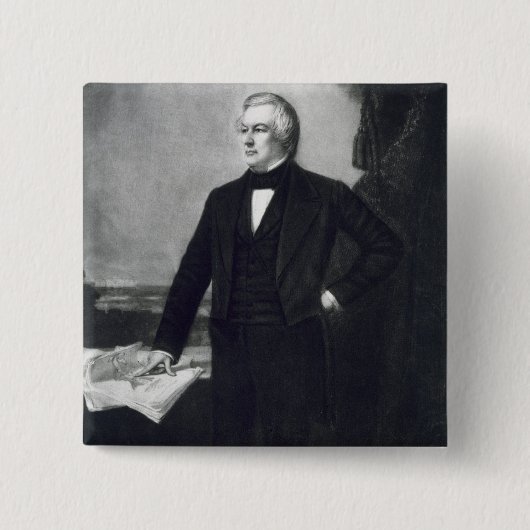 Millard Fillmore, 13. Präsident des vereinigten Button (Vorderseite)