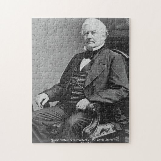 Millard Fillmore 13. Präsident von Amerika. Puzzle (Vertikal)