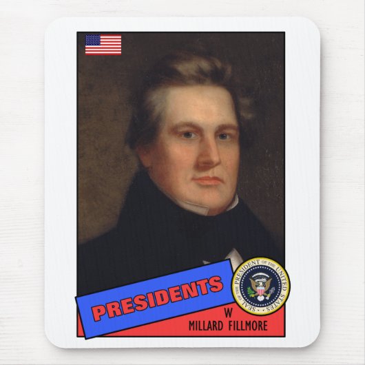 Millard Fillmore Baseball Card Mousepad (Vorne)