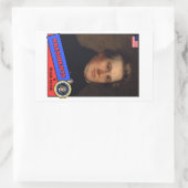 Millard Fillmore Baseball Card Rechteckiger Aufkleber (Tasche)