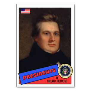 Millard-Fillmore-Baseballkarte Tischnummer