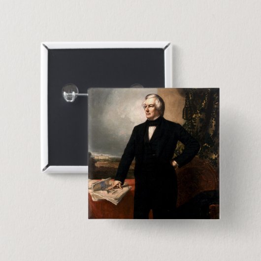 Millard Fillmore Button (Vorne & Hinten)