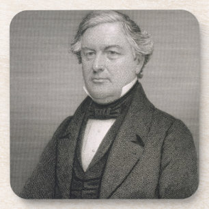 Millard Fillmore, graviert von Thomas B. Welch Getränkeuntersetzer