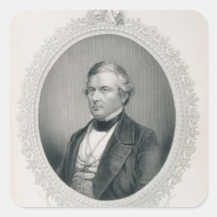 Millard Fillmore Quadratischer Aufkleber