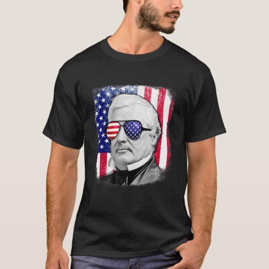 Millard Fillmore US-Flagge TShirt 4. Juli (Vorderseite)