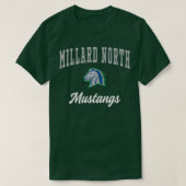 Millard North High School Mustangs Premium T-Shirt (Design vorne)