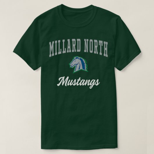 Millard North High School Mustangs Premium T-Shirt (Design vorne)