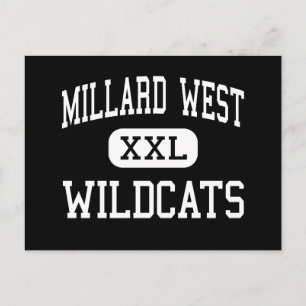 Millard West - Wildcats - Hoch - Omaha Nebraska Postkarte