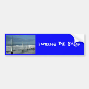 Millau-Brücke, kreuzte ich DIE Brücke Autoaufkleber
