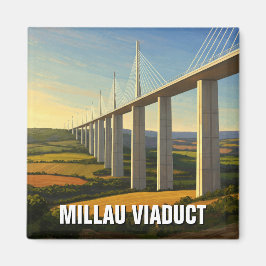 Millau Viaduct France Travel Magnet