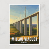 Millau Viaduct France Travel Postkarte (Vorderseite)