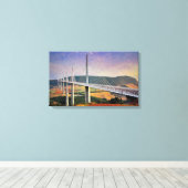 Millau Viaduct, Frankreich Leinwanddruck (Insitu (Holzboden))