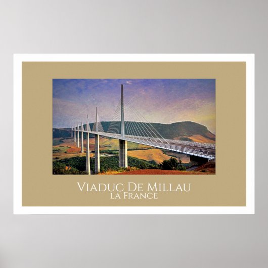 Millau Viaduct, Frankreich Poster (Vorne)
