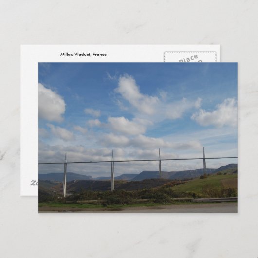 Millau Viaduct, Frankreich Postkarte (Vorne/Hinten)