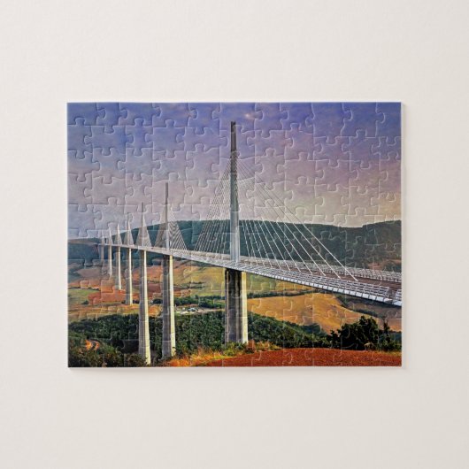Millau Viaduct, Frankreich Puzzle (Horizontal)