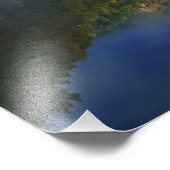 Millbancer See und Herbstfarben bei Sonnenaufgang, Fotodruck (Ecke)