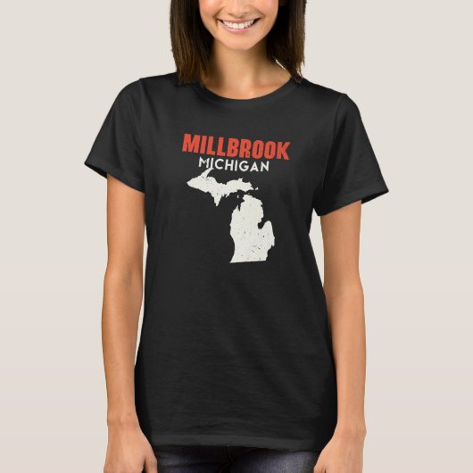 Millbrook Michigan USA State America Travel Michig T-Shirt (Vorderseite)